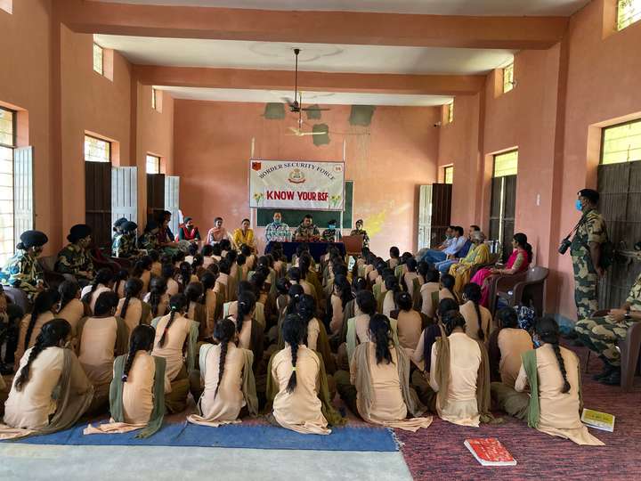 Students listening with rapt attention